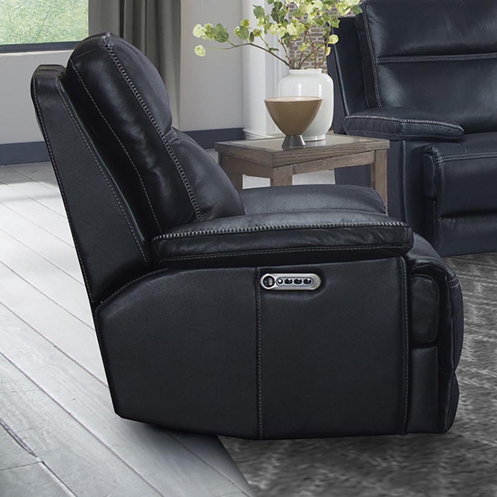 Parker House Paxton Power Recliner in Navy - Ideal Furniture (Fresno,CA)