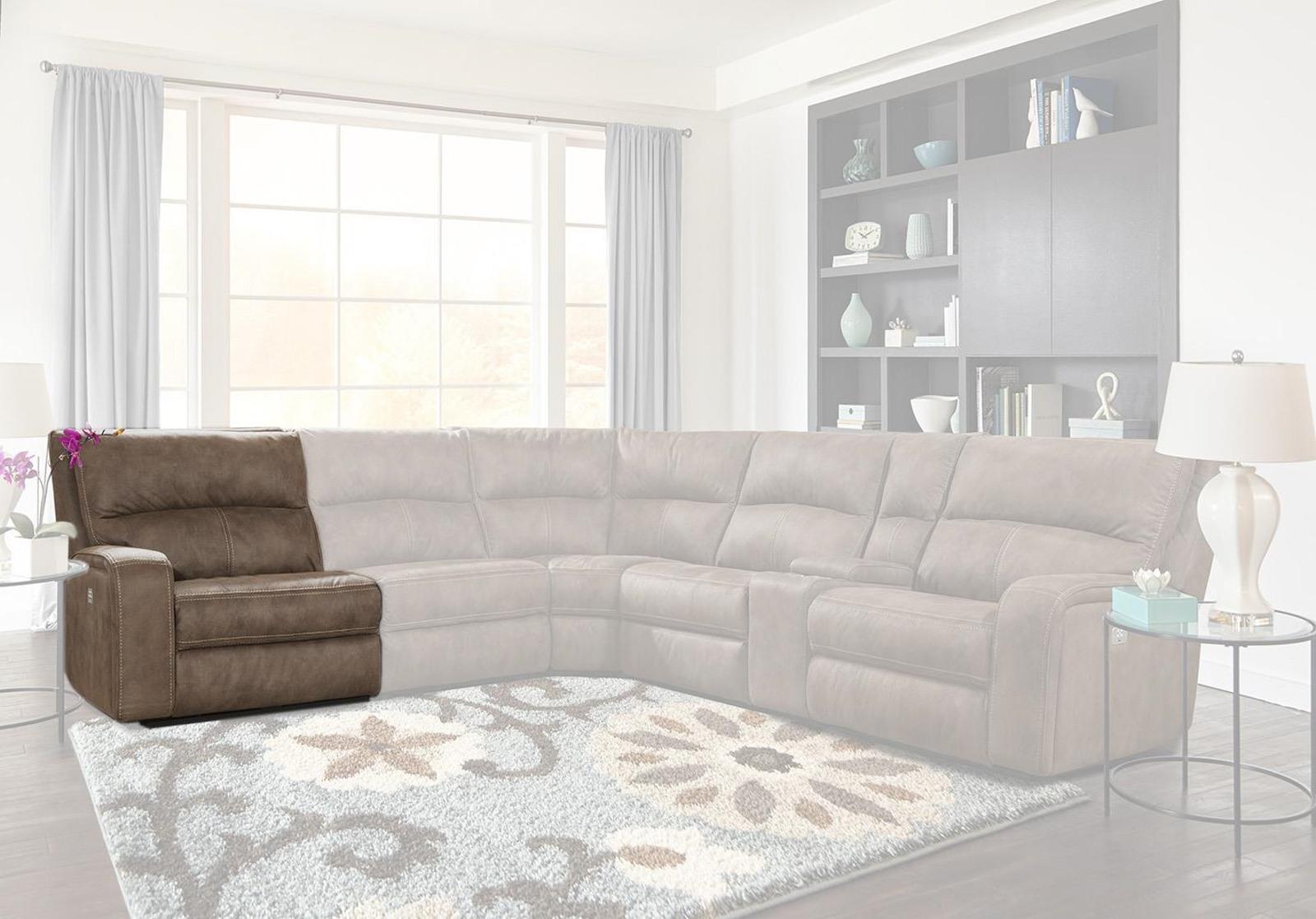 Parker House Polaris LAF Chair Recliner Power with USB and Power Headrest in Kahlua - Ideal Furniture (Fresno,CA)