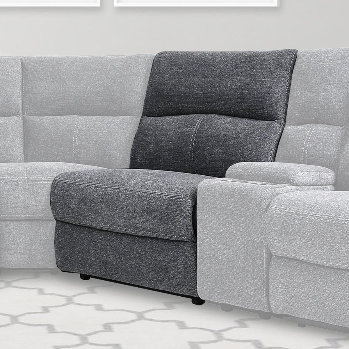 Parker House Polaris Manual Armless Recliner in Bizmark Grey - Ideal Furniture (Fresno,CA)