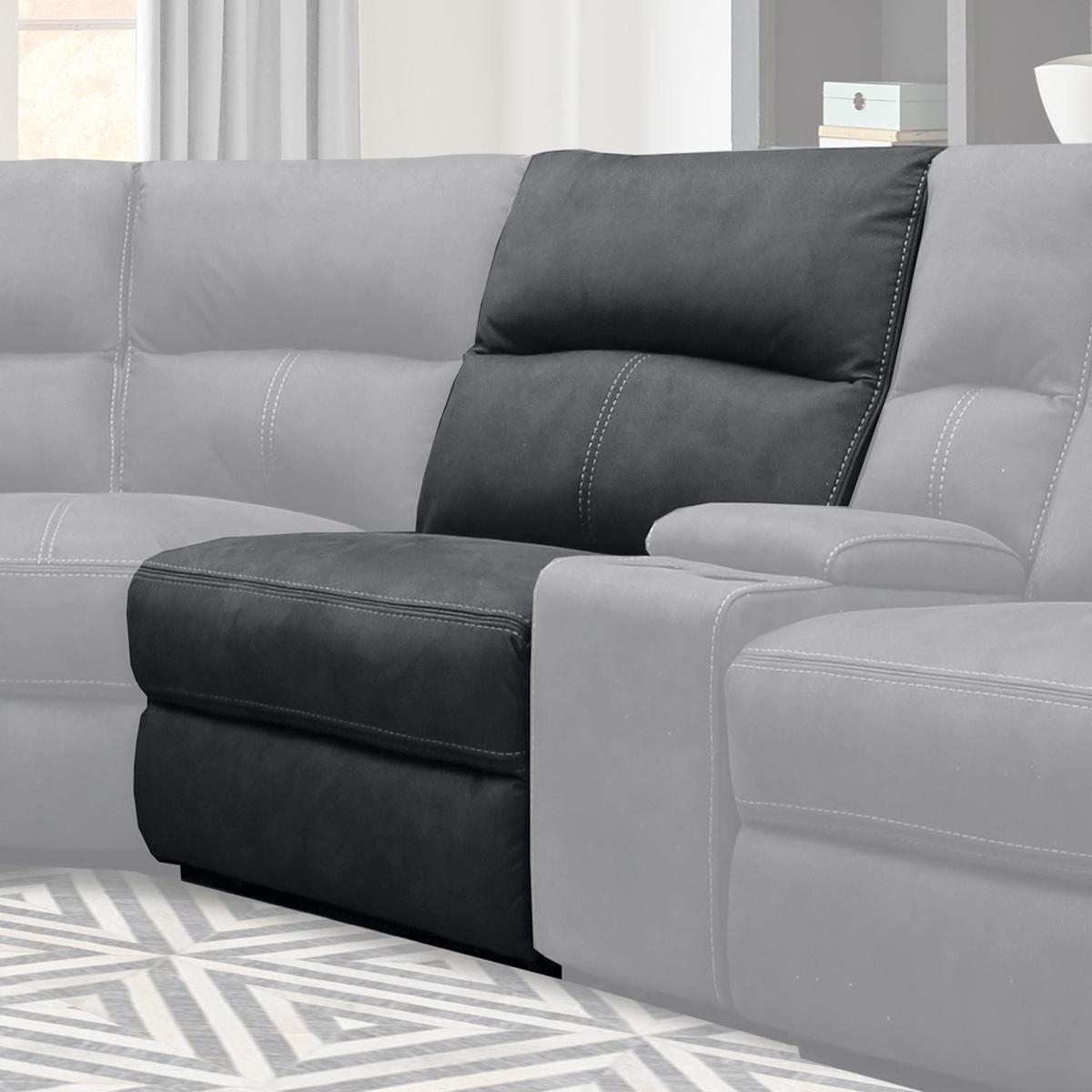Parker House Polaris Manual Armless Recliner in Slate - Ideal Furniture (Fresno,CA)