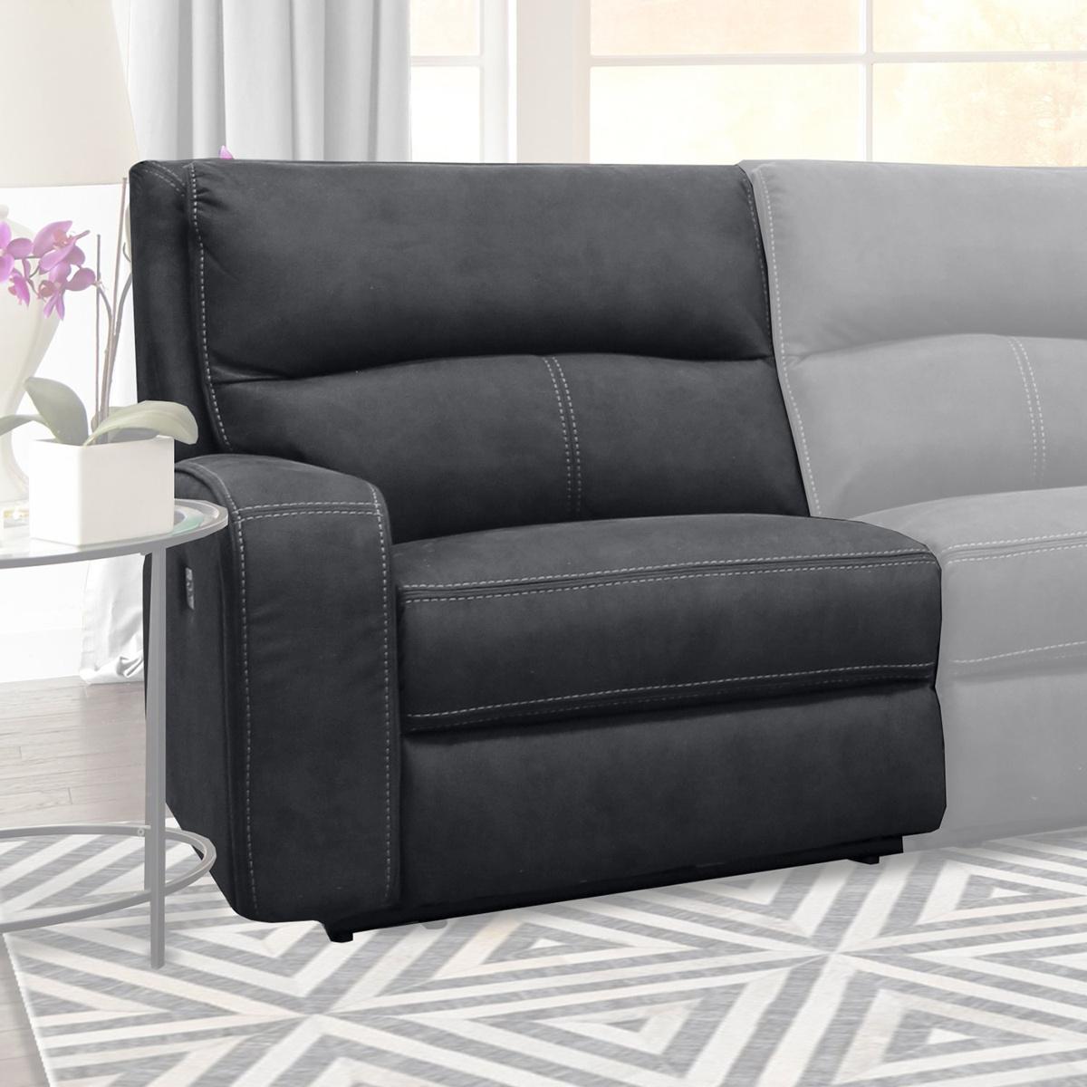 Parker House Polaris Power Left Arm Facing Recliner in Slate - Ideal Furniture (Fresno,CA)