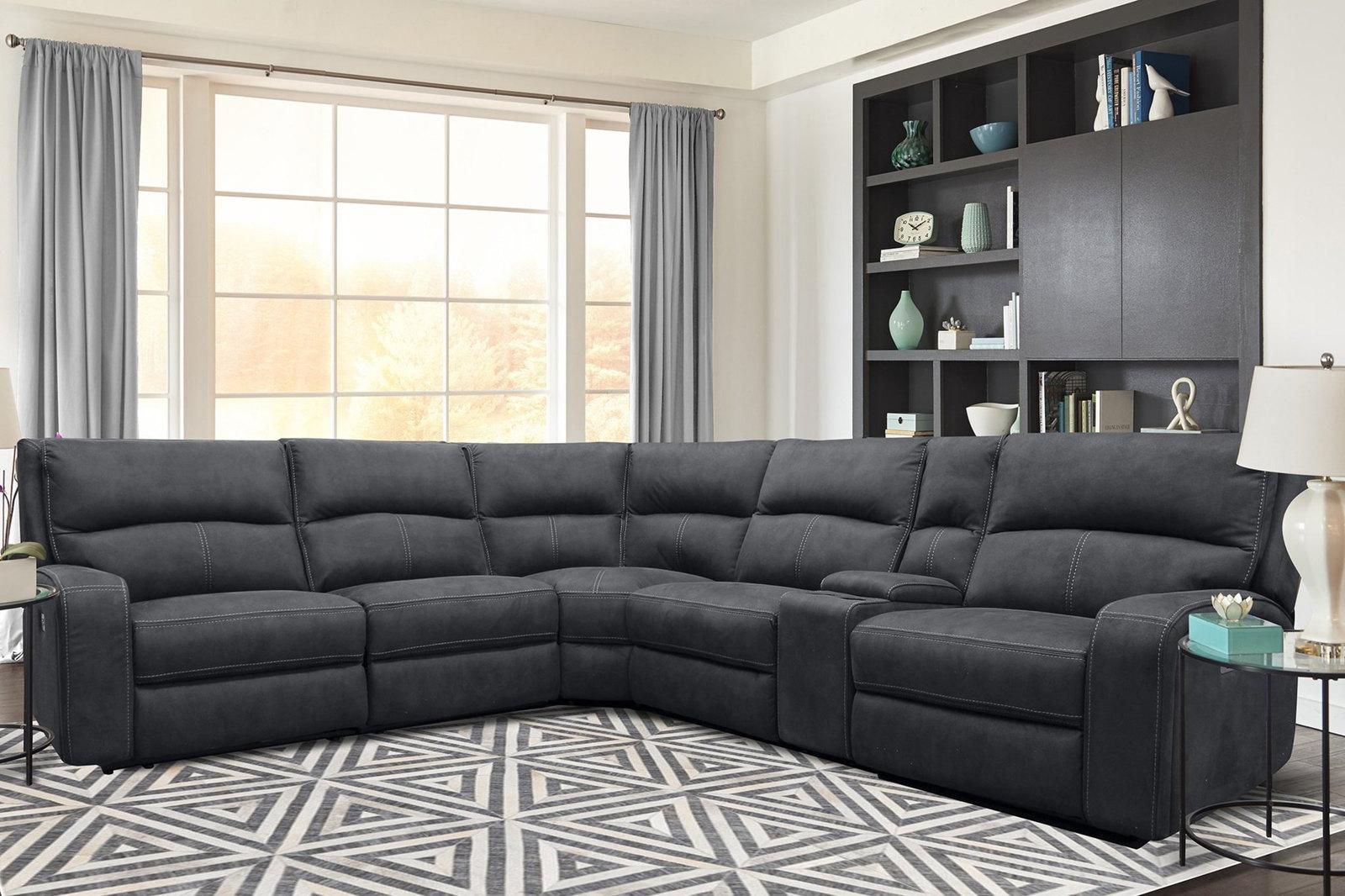 Parker House Polaris Power Left Arm Facing Recliner in Slate - Ideal Furniture (Fresno,CA)