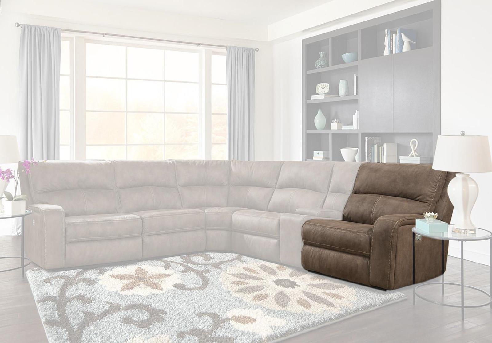 Parker House Polaris RAF Chair Recliner Power with USB and Power Headrest in Kahlua