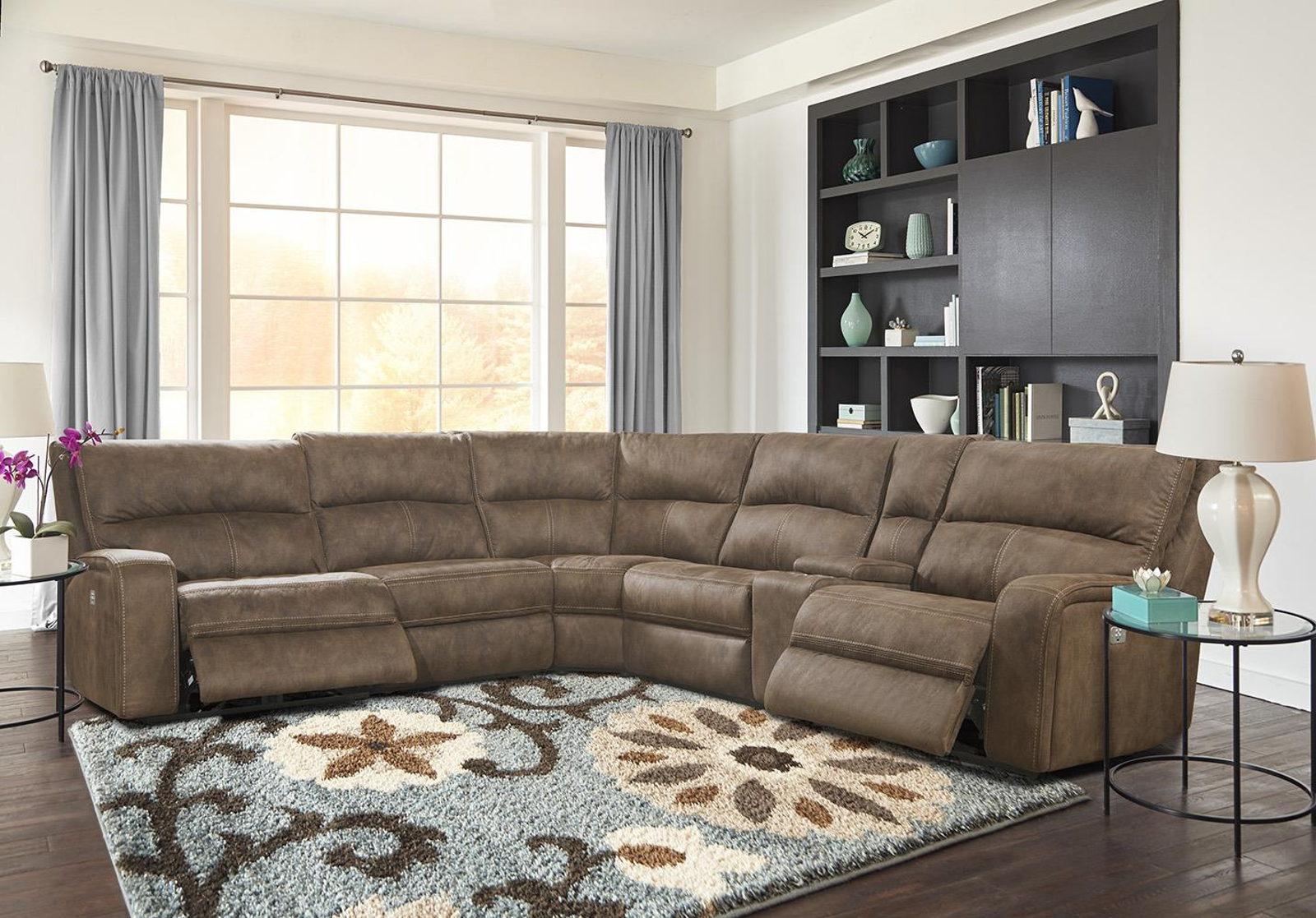 Parker House Polaris LAF Chair Recliner Power with USB and Power Headrest in Kahlua - Ideal Furniture (Fresno,CA)