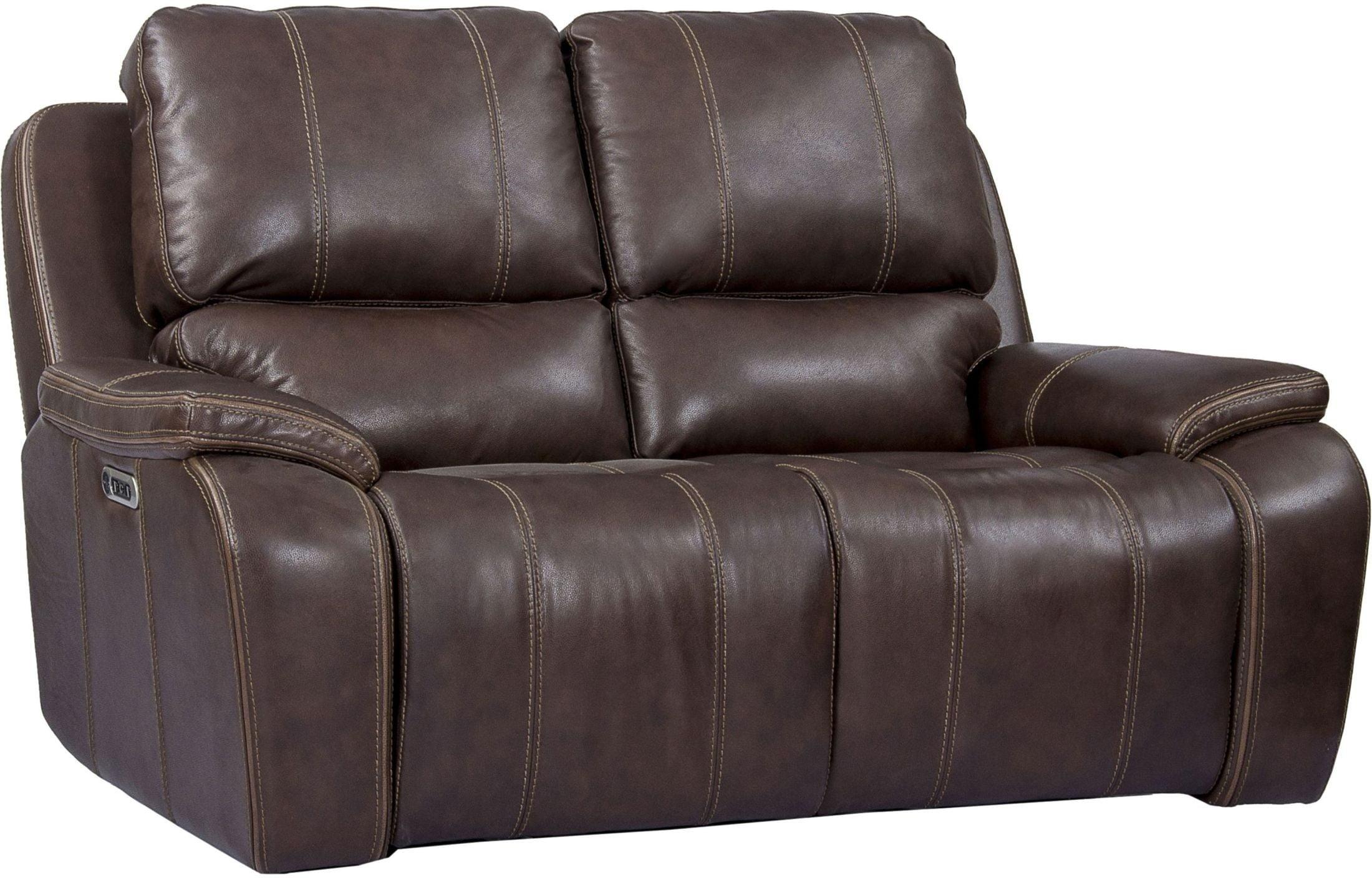 Parker House Potter Loveseat Dual PWR Recliner w/ USB & PWR Headrest in Walnut - Ideal Furniture (Fresno,CA)
