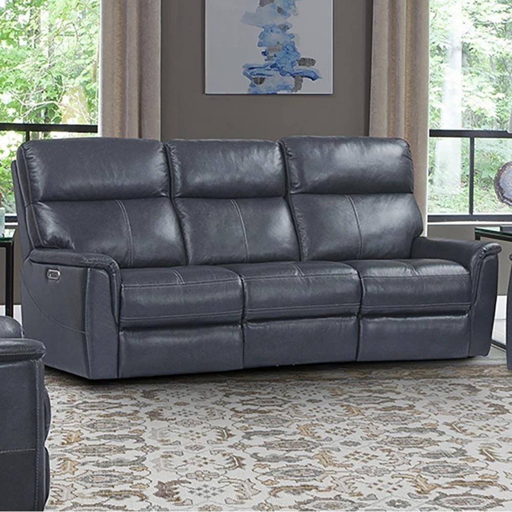 Parker House Reed Power Sofa in Indigo - Ideal Furniture (Fresno,CA)