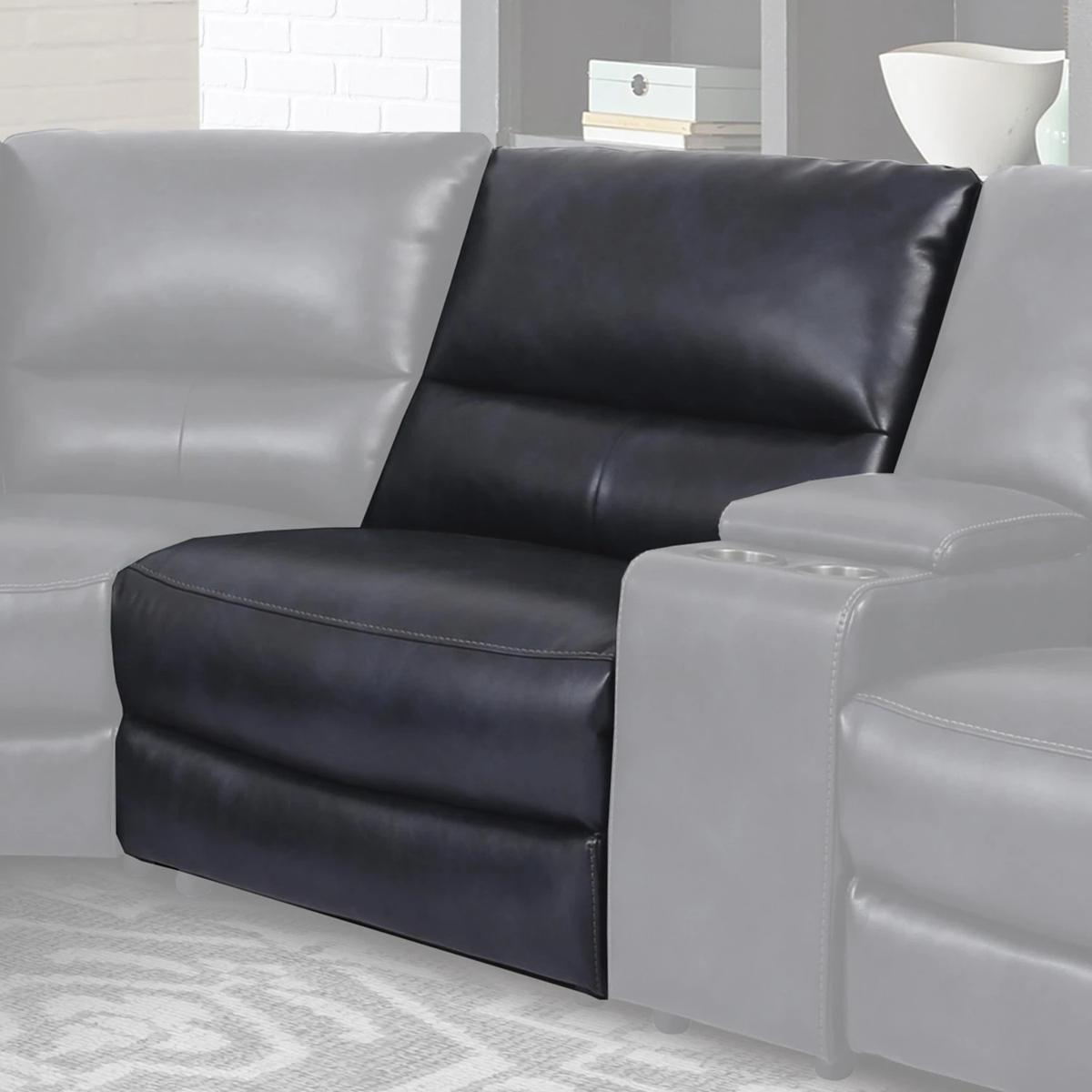 Parker House Samson Armless Recliner in Banner Navy - Ideal Furniture (Fresno,CA)