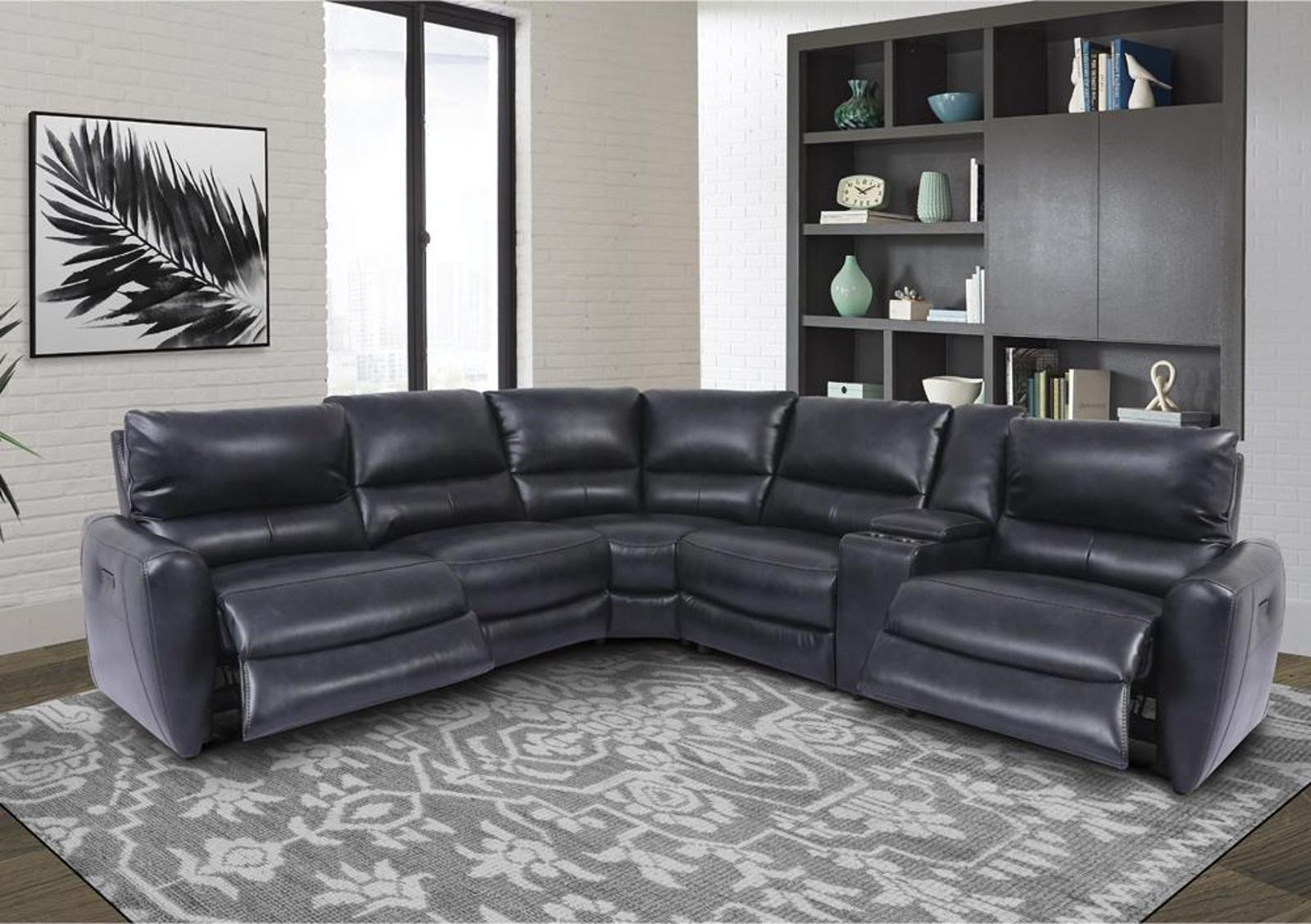 Parker House Samson Armless Recliner in Banner Navy - Ideal Furniture (Fresno,CA)