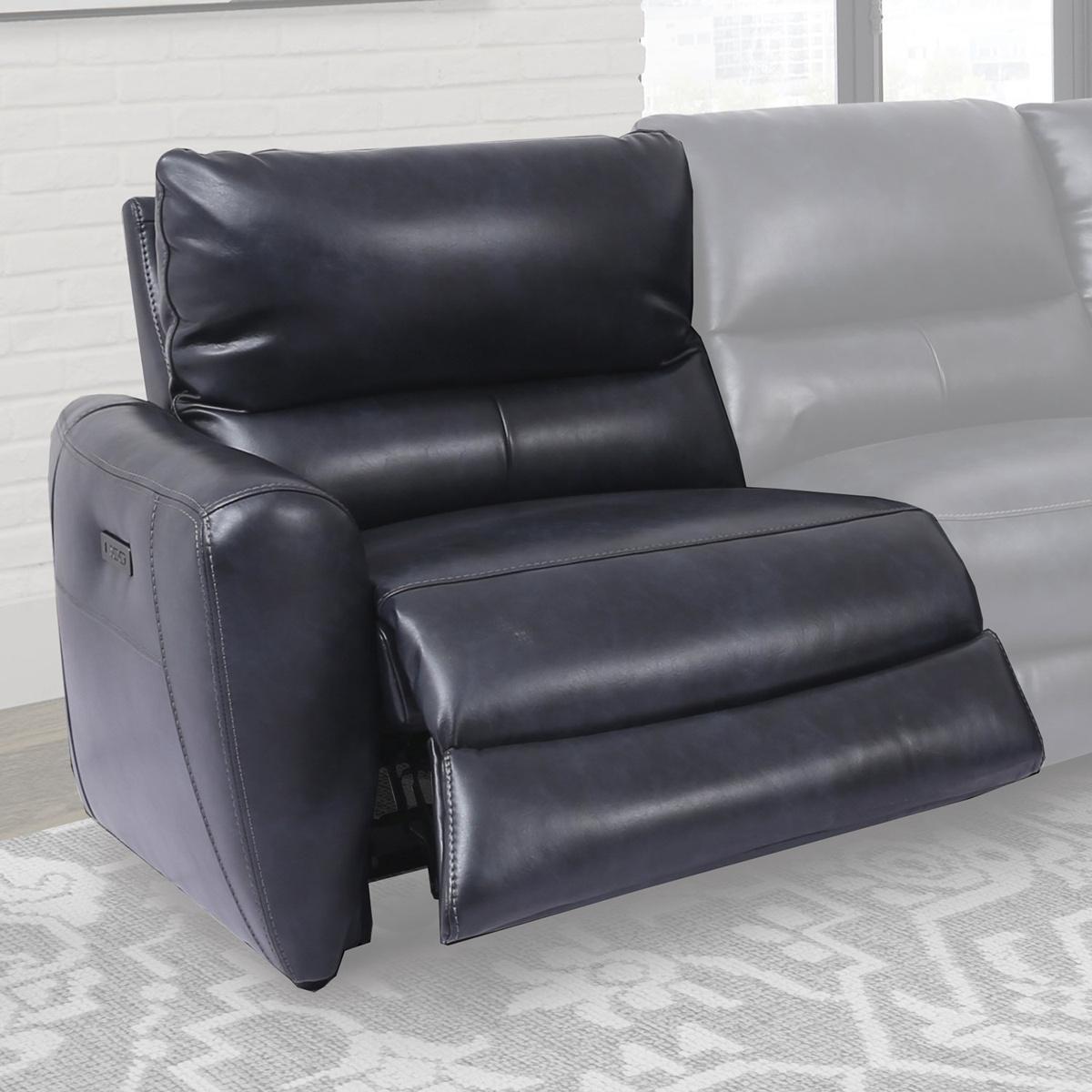 Parker House Samson Power Left Arm Facing Recliner in Banner Navy - Ideal Furniture (Fresno,CA)