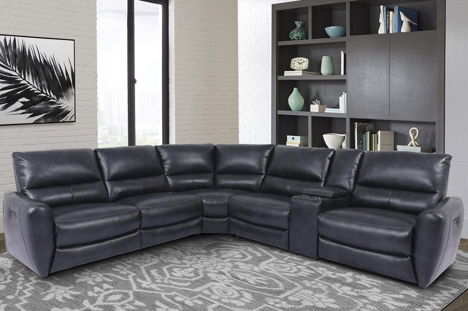 Parker House Samson Power Left Arm Facing Recliner in Banner Navy - Ideal Furniture (Fresno,CA)