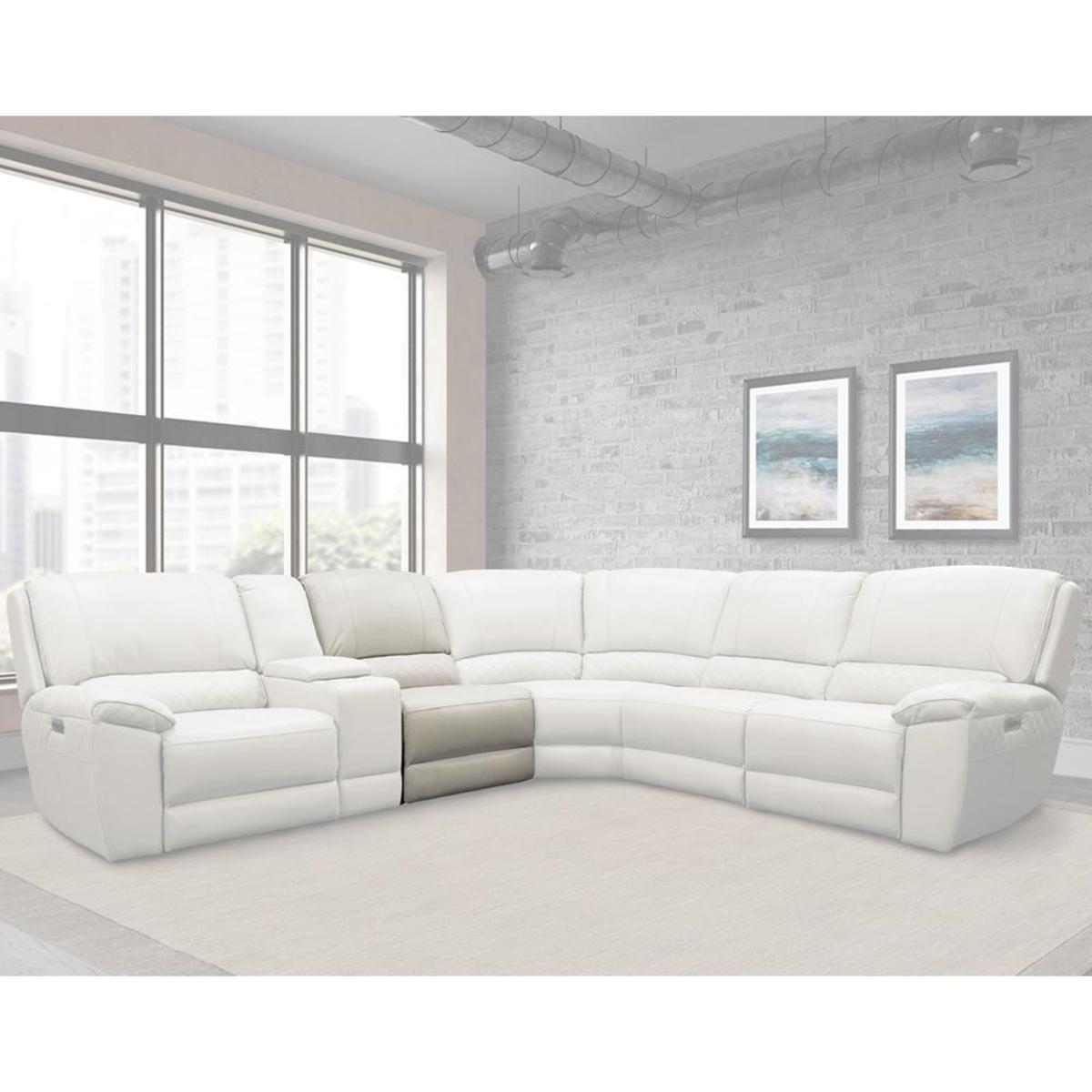 Parker House Scott Power Armless Recliner in Alabaster - Ideal Furniture (Fresno,CA)