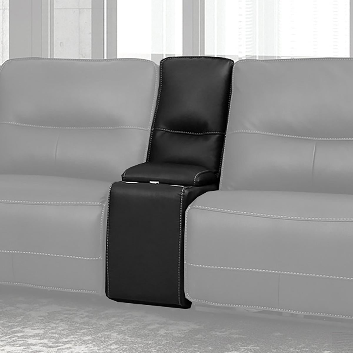 Parker House Spartacus Entertainment Console with USB Pop-up in Black - Ideal Furniture (Fresno,CA)