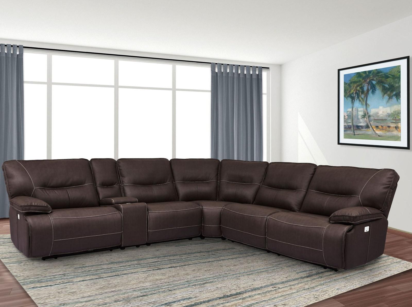Parker House Spartacus Storage Console with USB Pop UP in Chocolate - Ideal Furniture (Fresno,CA)