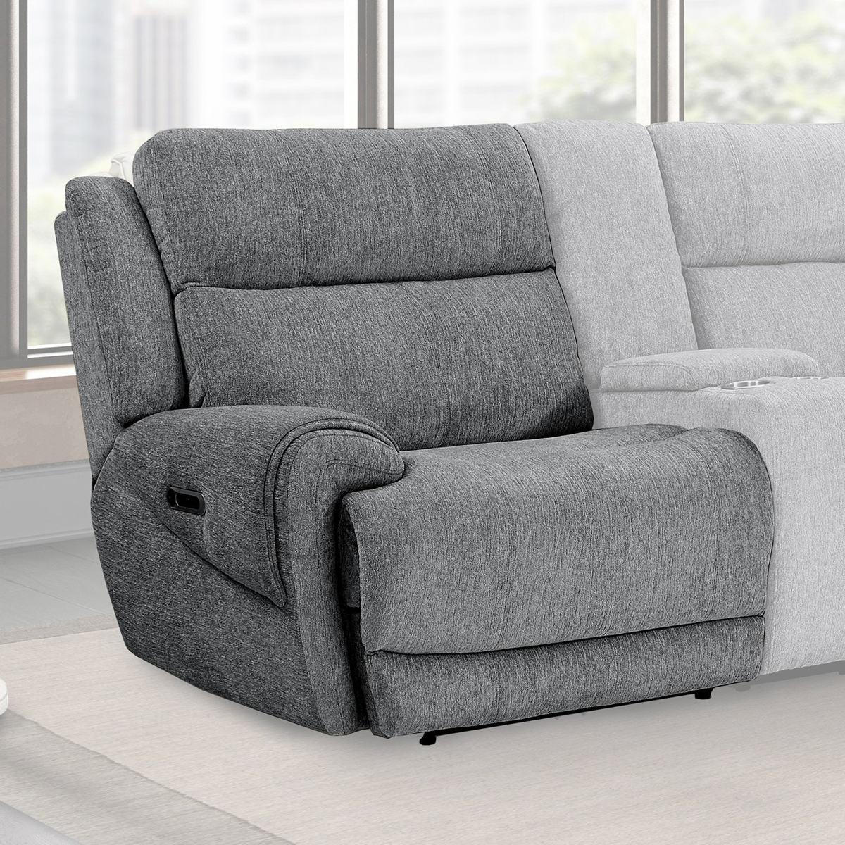 Parker House Spencer Power Left Arm Facing Recliner in Tide Graphite - Ideal Furniture (Fresno,CA)