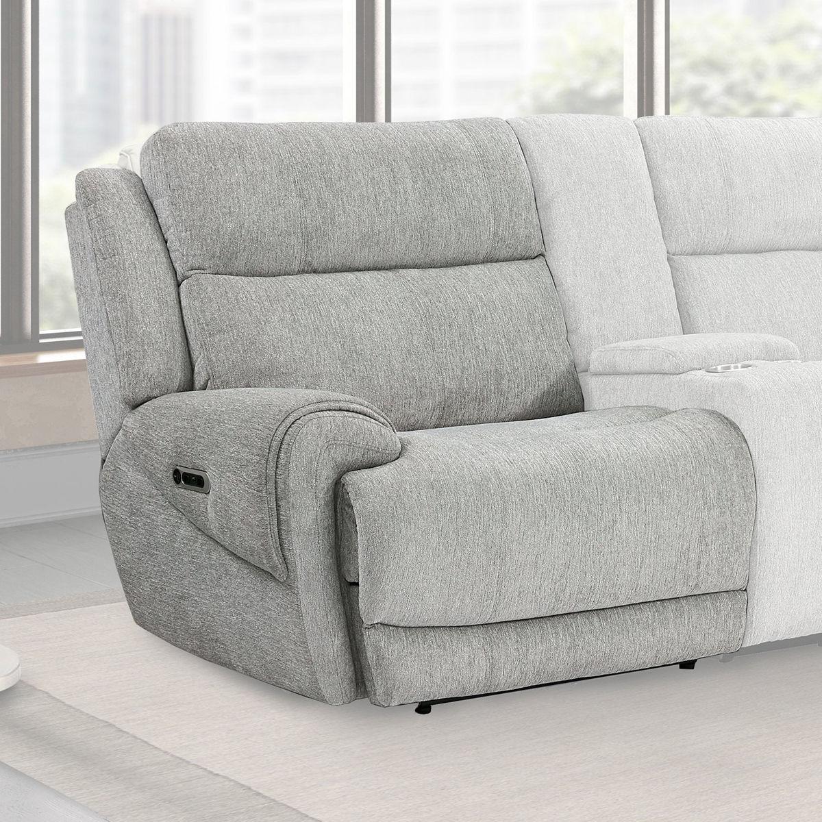Parker House Spencer Power Left Arm Facing Recliner in Tide Pebble - Ideal Furniture (Fresno,CA)