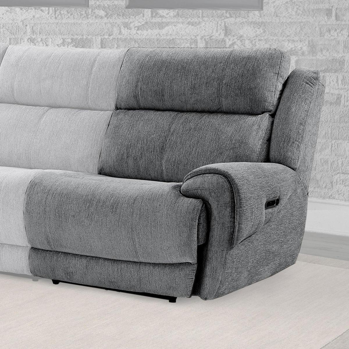 Parker House Spencer Power Right Arm Facing Recliner in Tide Graphite - Ideal Furniture (Fresno,CA)