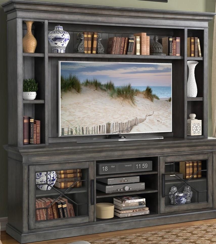 Parker House Sundance Hutch Piers in Smokey Grey - Ideal Furniture (Fresno,CA)