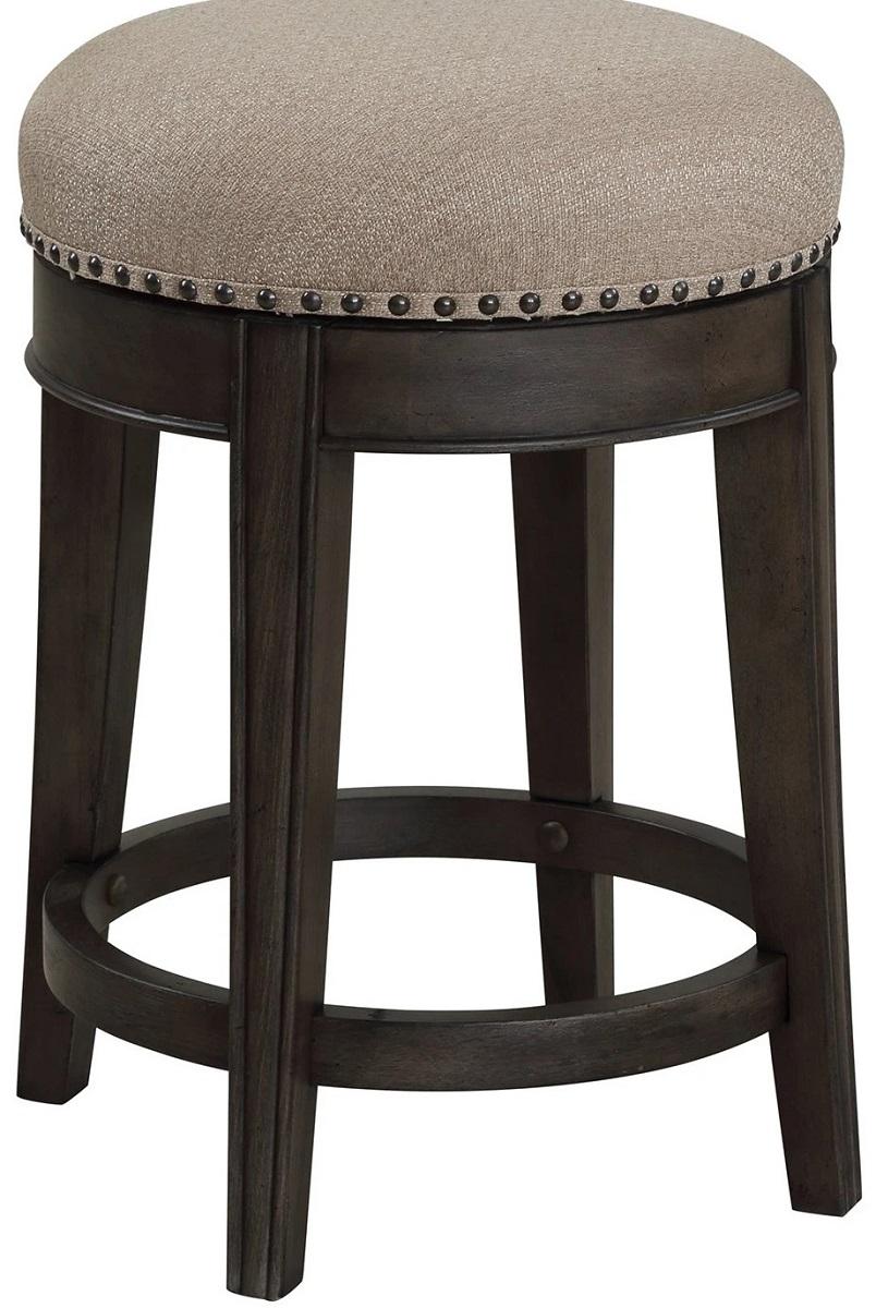 Parker House Sundance Swivel Stool in Smokey Grey