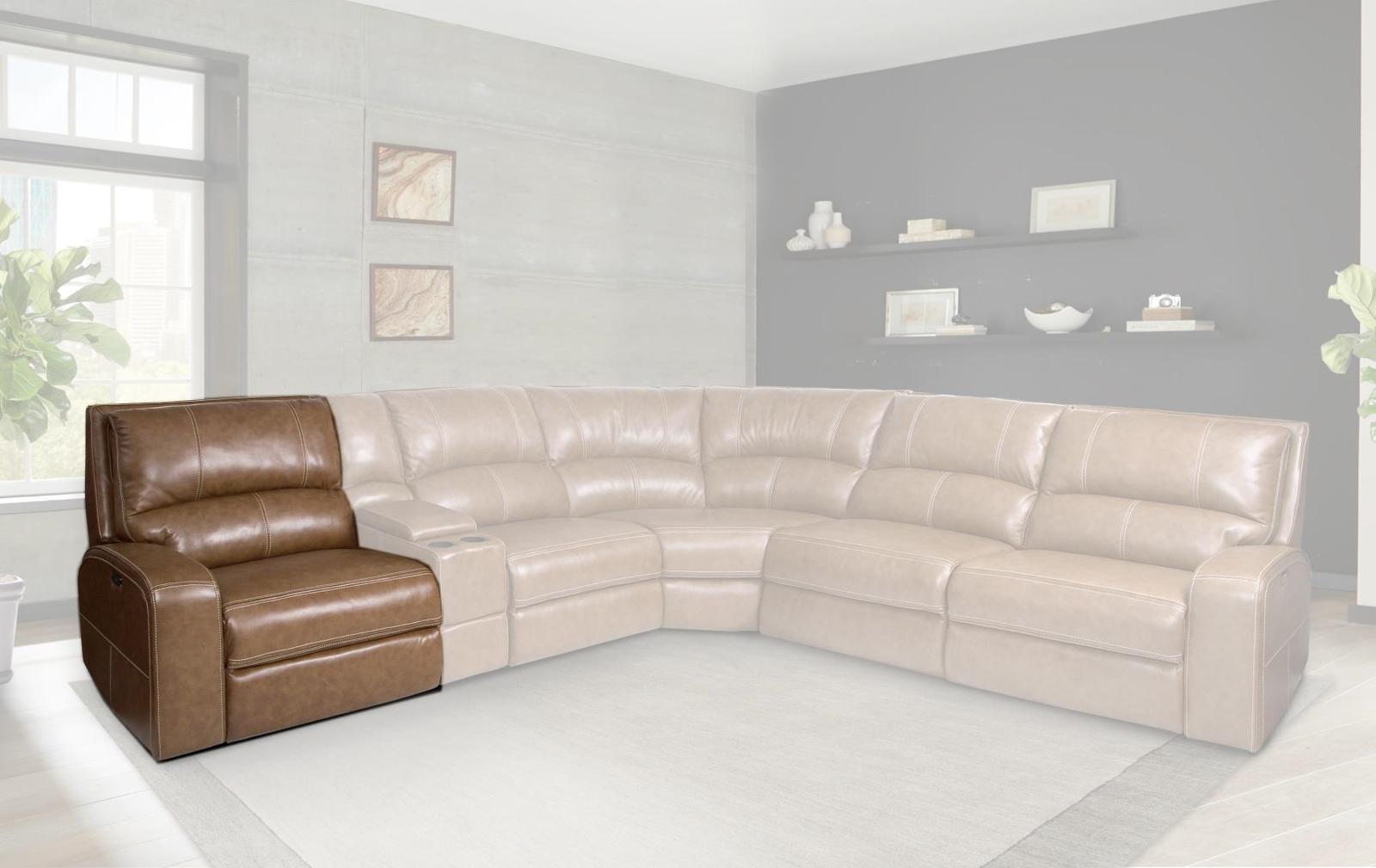 Parker House Swift LAF Chair Recliner PWR w/USB & PWR Headrest in Bourbon - Ideal Furniture (Fresno,CA)