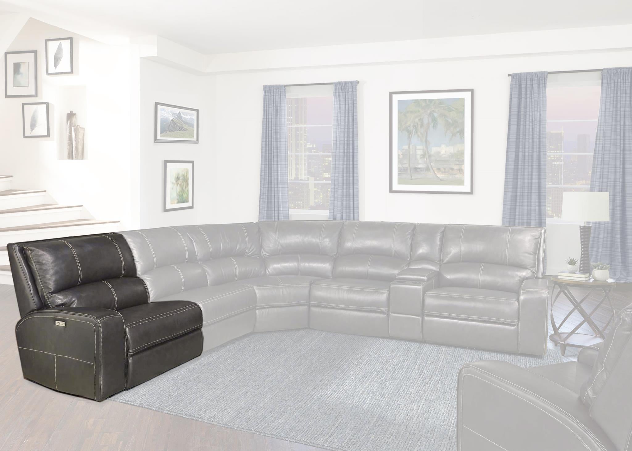 Parker House Swift LAF Chair Recliner PWR w/USB & PWR Headrest in Twilight - Ideal Furniture (Fresno,CA)