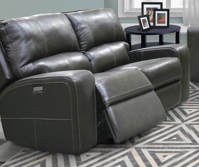 Parker House Swift Loveseat Dual PWR Reclining w/USB & PWR Headrest in Twilight - Ideal Furniture (Fresno,CA)