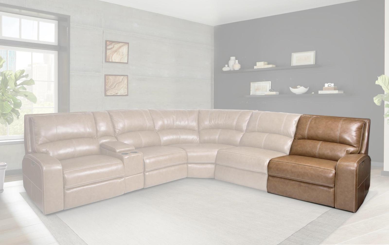 Parker House Swift RAF Chair Recliner PWR w/USB & PWR Headrest in Bourbon - Ideal Furniture (Fresno,CA)