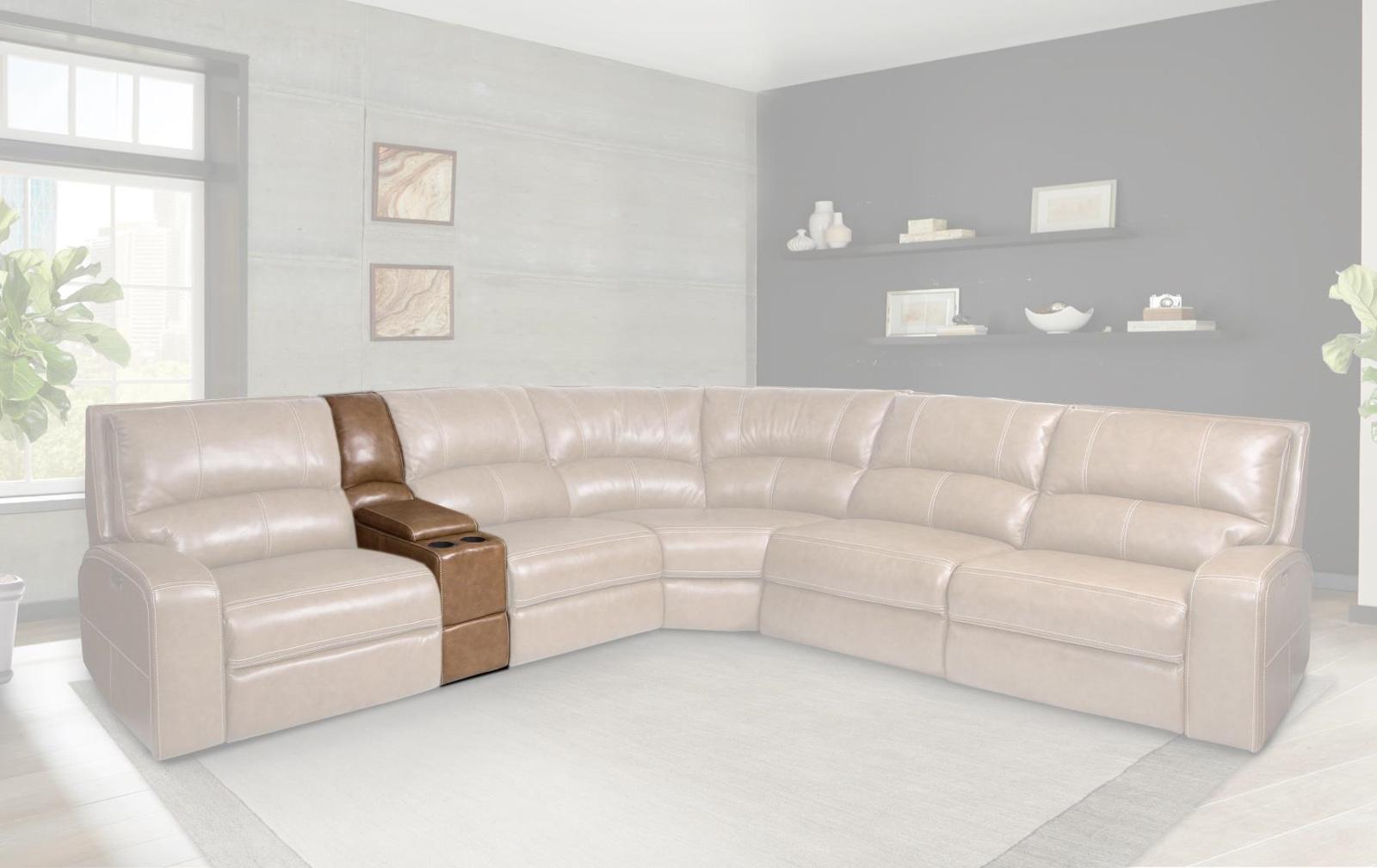 Parker House Swift Straight Console w/ USB in Bourbon - Ideal Furniture (Fresno,CA)