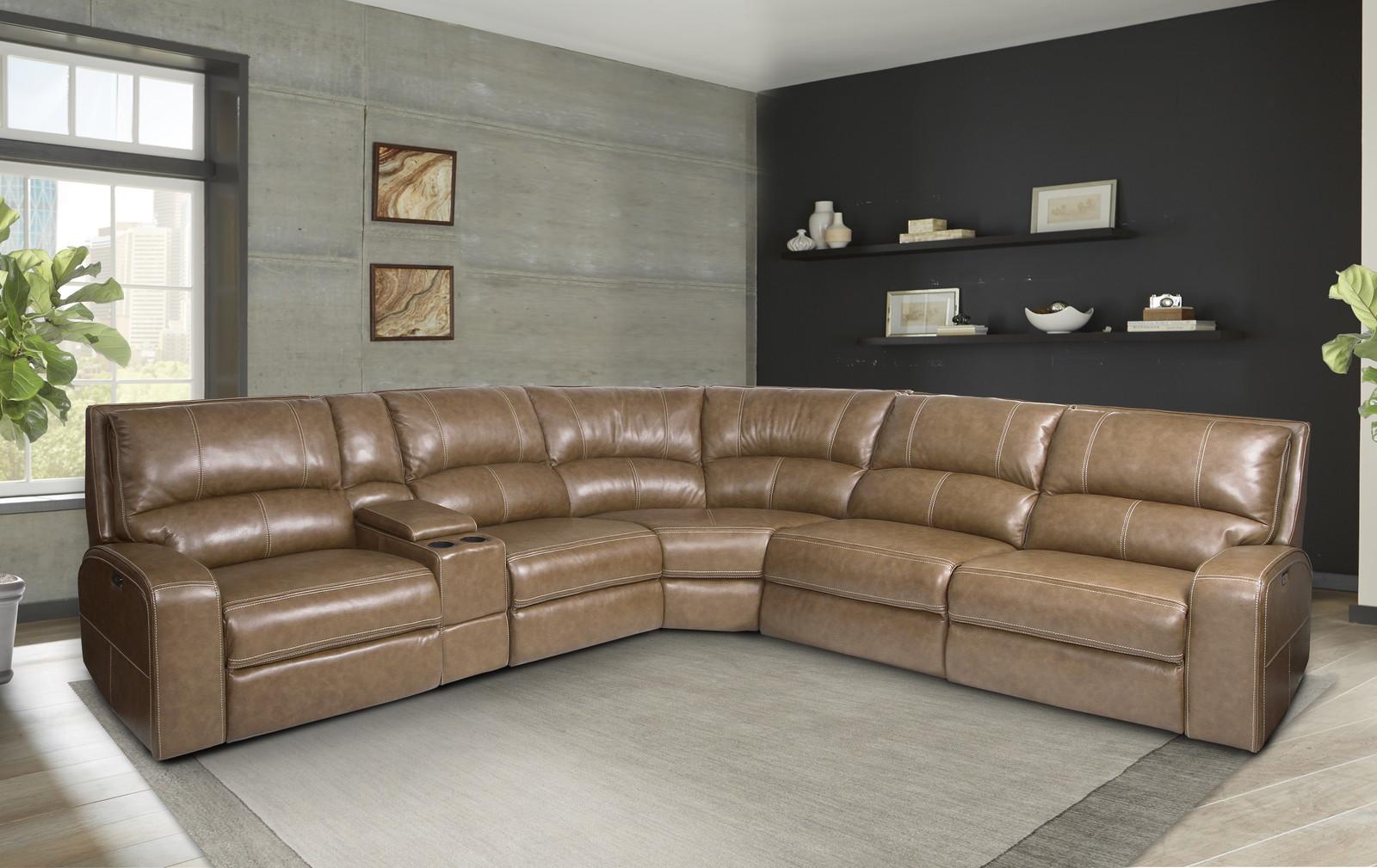 Parker House Swift RAF Chair Recliner PWR w/USB & PWR Headrest in Bourbon - Ideal Furniture (Fresno,CA)