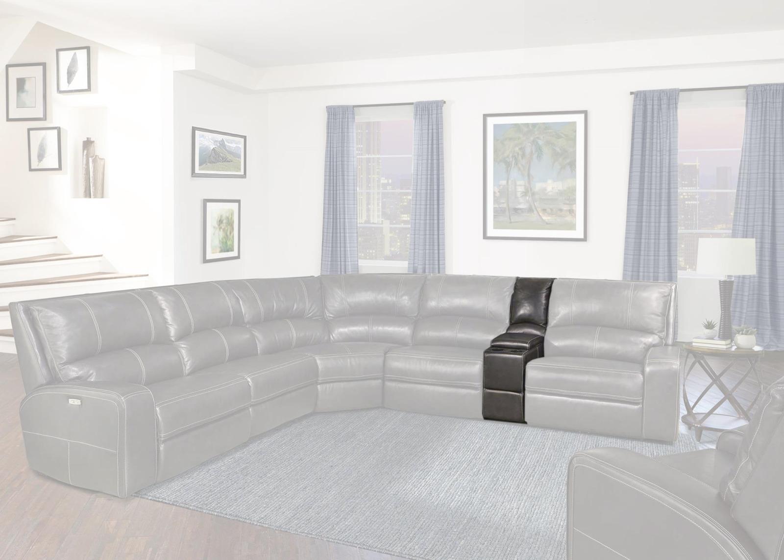 Parker House Swift Straight Console w/ USB in Twilight - Ideal Furniture (Fresno,CA)