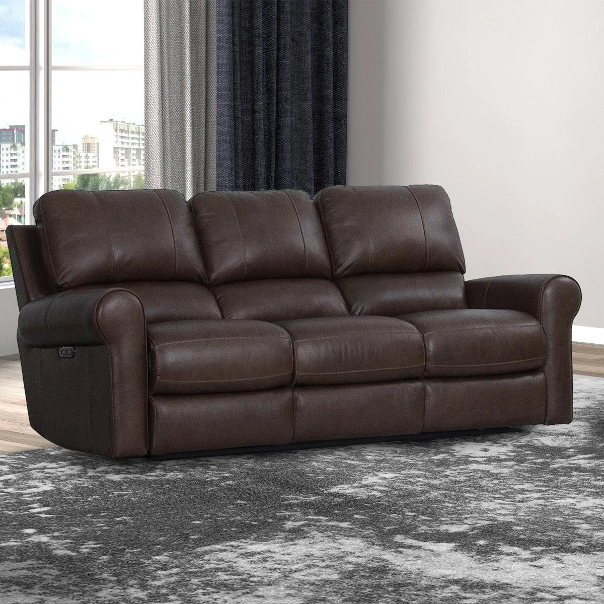 Parker House Travis Power Sofa in Veronica Brown - Ideal Furniture (Fresno,CA)