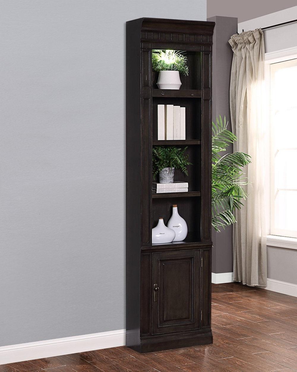 Parker House Washington Heights 22" Open Top Bookcase in Washed Charcoal - Ideal Furniture (Fresno,CA)