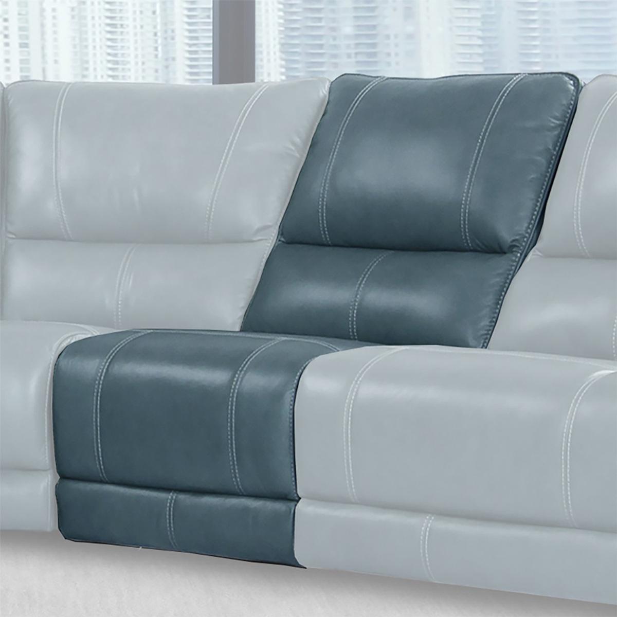 Parker House Whitman Cordless Armless Chair in Verona Azure