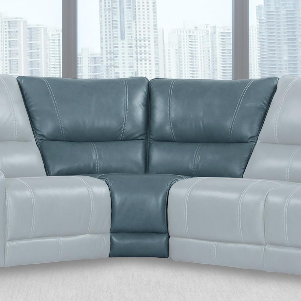 Parker House Whitman Cordless Corner Wedge in Verona Azure