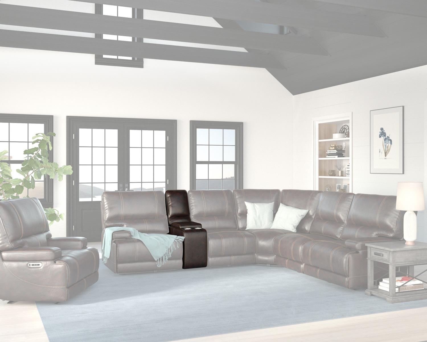 Parker House Whitman Cordless Entertainment Console in Verona Coffee