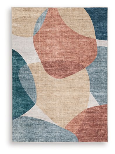 Chanleigh Washable 5' x 7' Area Rug - Ideal Furniture (Fresno,CA)