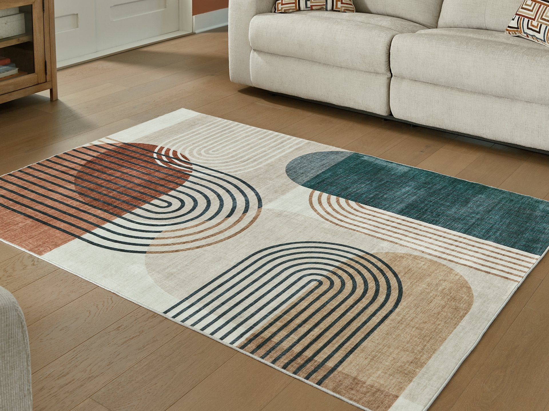 Farrendale Washable Area Rug - Ideal Furniture (Fresno,CA)