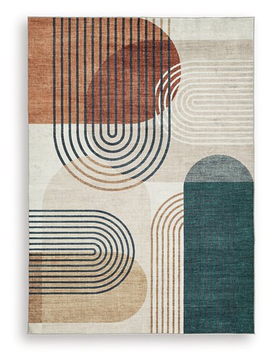 Farrendale Washable Area Rug - Ideal Furniture (Fresno,CA)