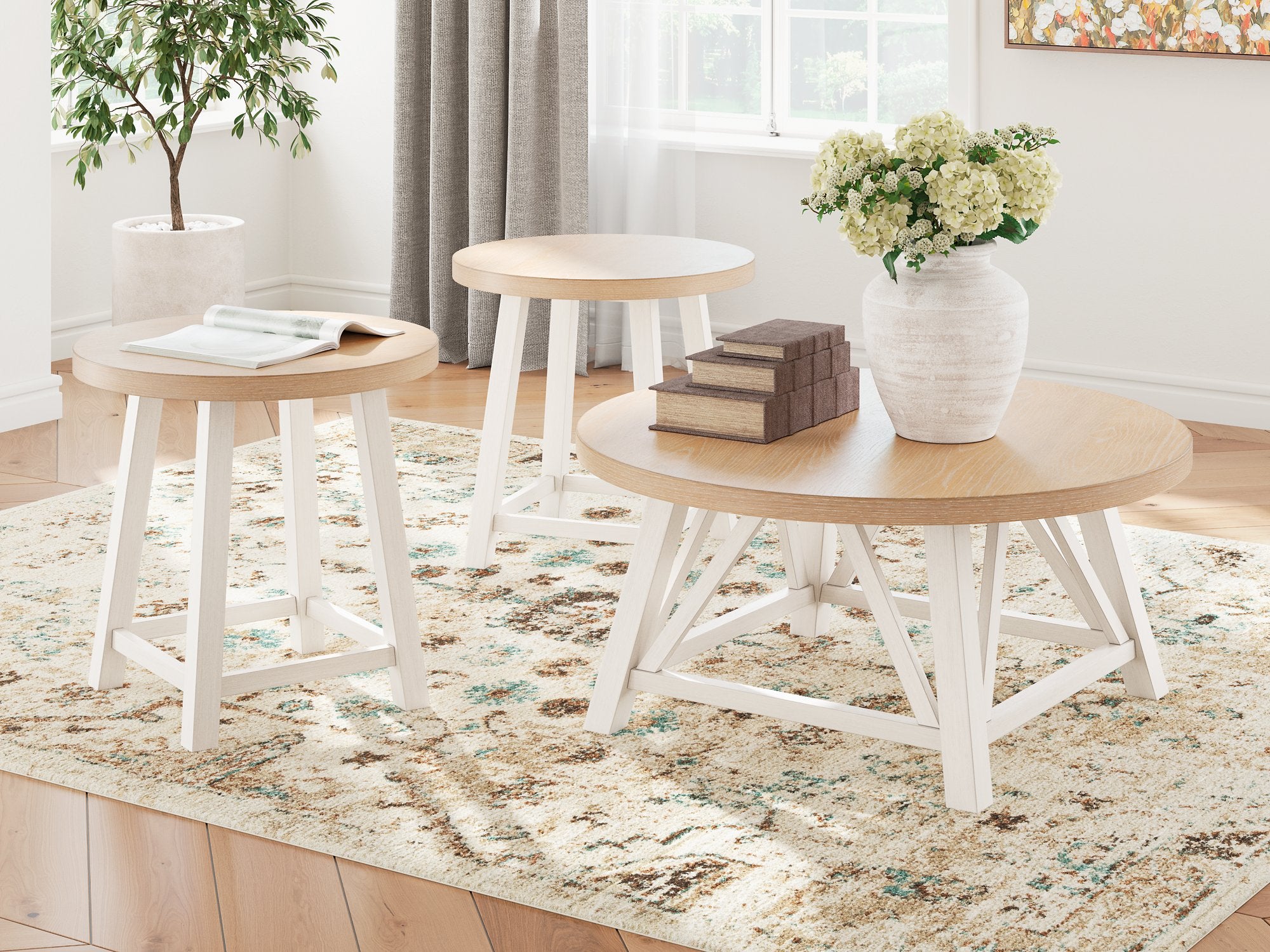 Fawndell Table (Set of 3) - Ideal Furniture (Fresno,CA)