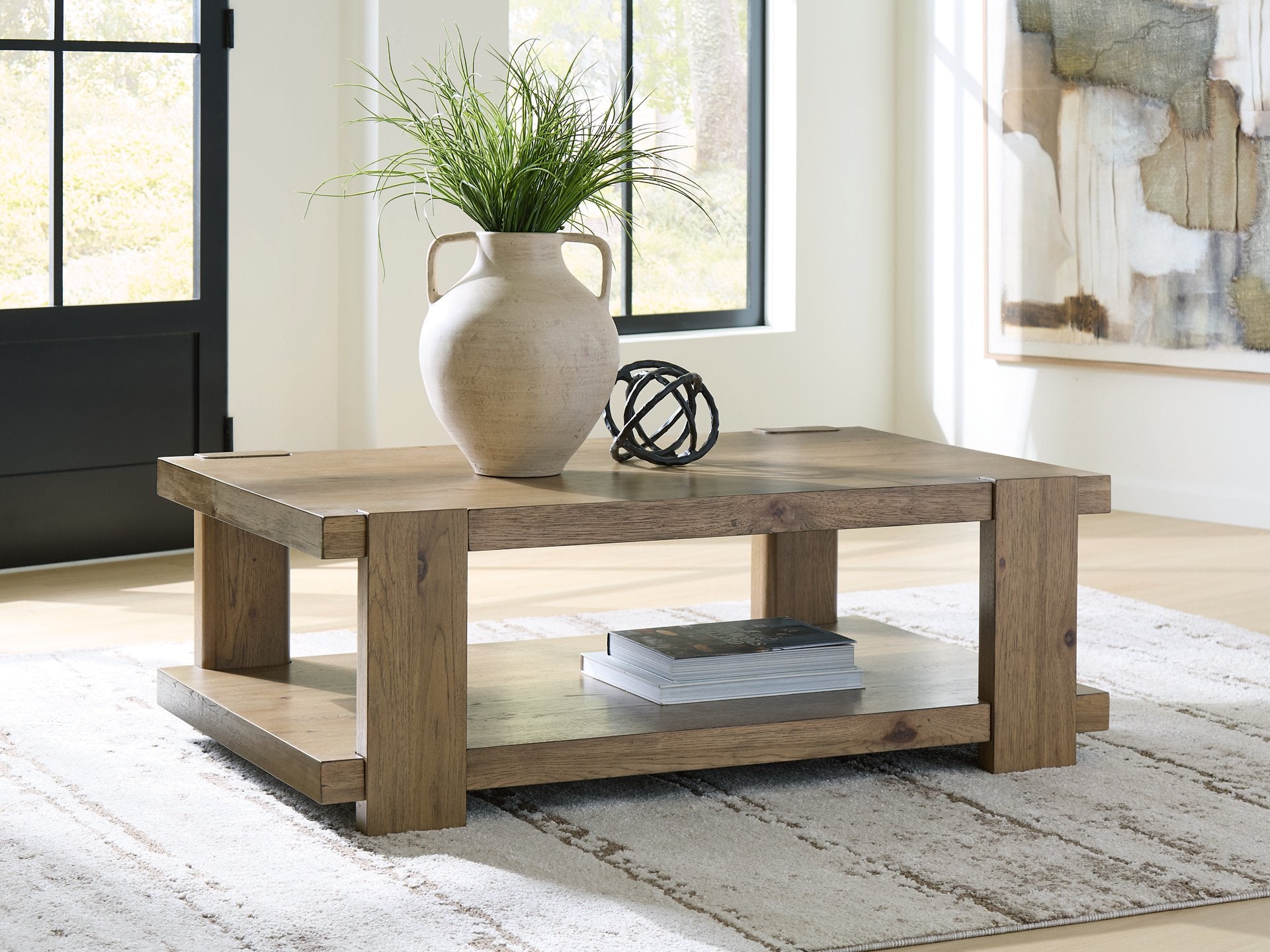 Flangren Coffee Table - Ideal Furniture (Fresno,CA)