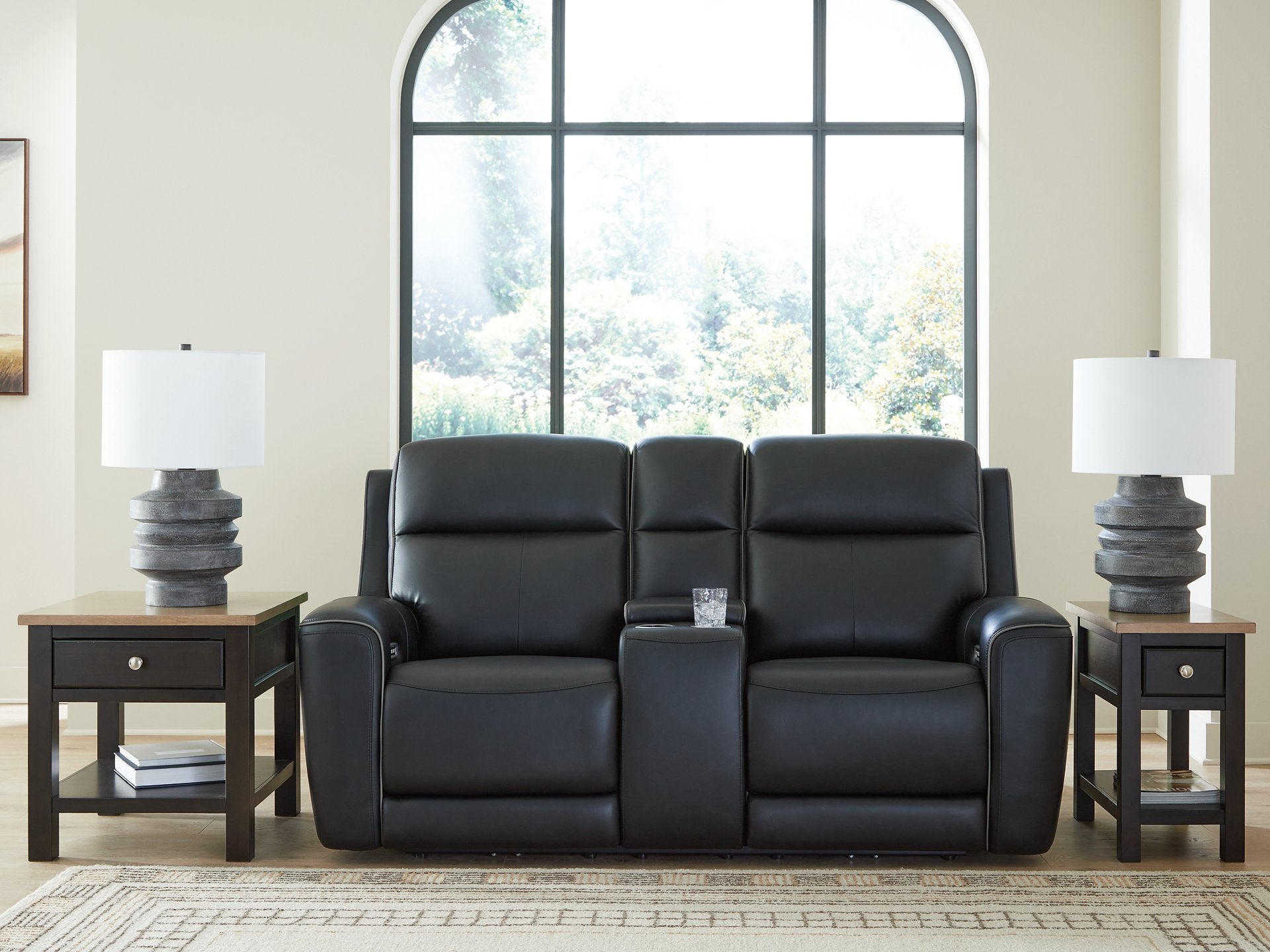5Z-Relaxation Power Reclining Loveseat with Console - Ideal Furniture (Fresno,CA)