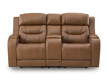 Knightington Power Reclining Loveseat with Audio Seating - Ideal Furniture (Fresno,CA)