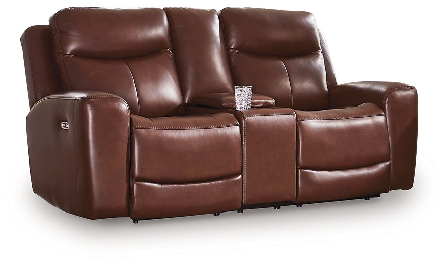 Next Move Power Reclining Loveseat with Console - Ideal Furniture (Fresno,CA)
