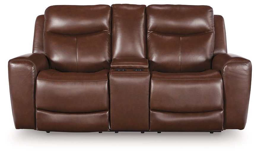 Next Move Power Reclining Loveseat with Console - Ideal Furniture (Fresno,CA)