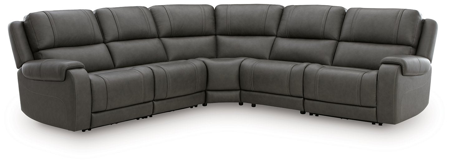 5Z - Pittson Power Reclining Sectional - Ideal Furniture (Fresno,CA)