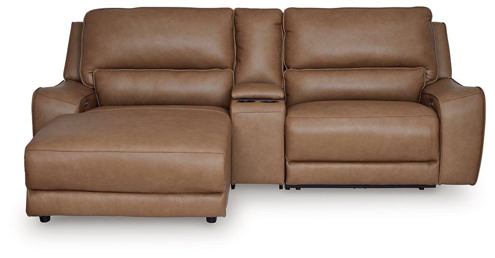 DeepWakes Power Reclining Sectional with Chaise - Ideal Furniture (Fresno,CA)