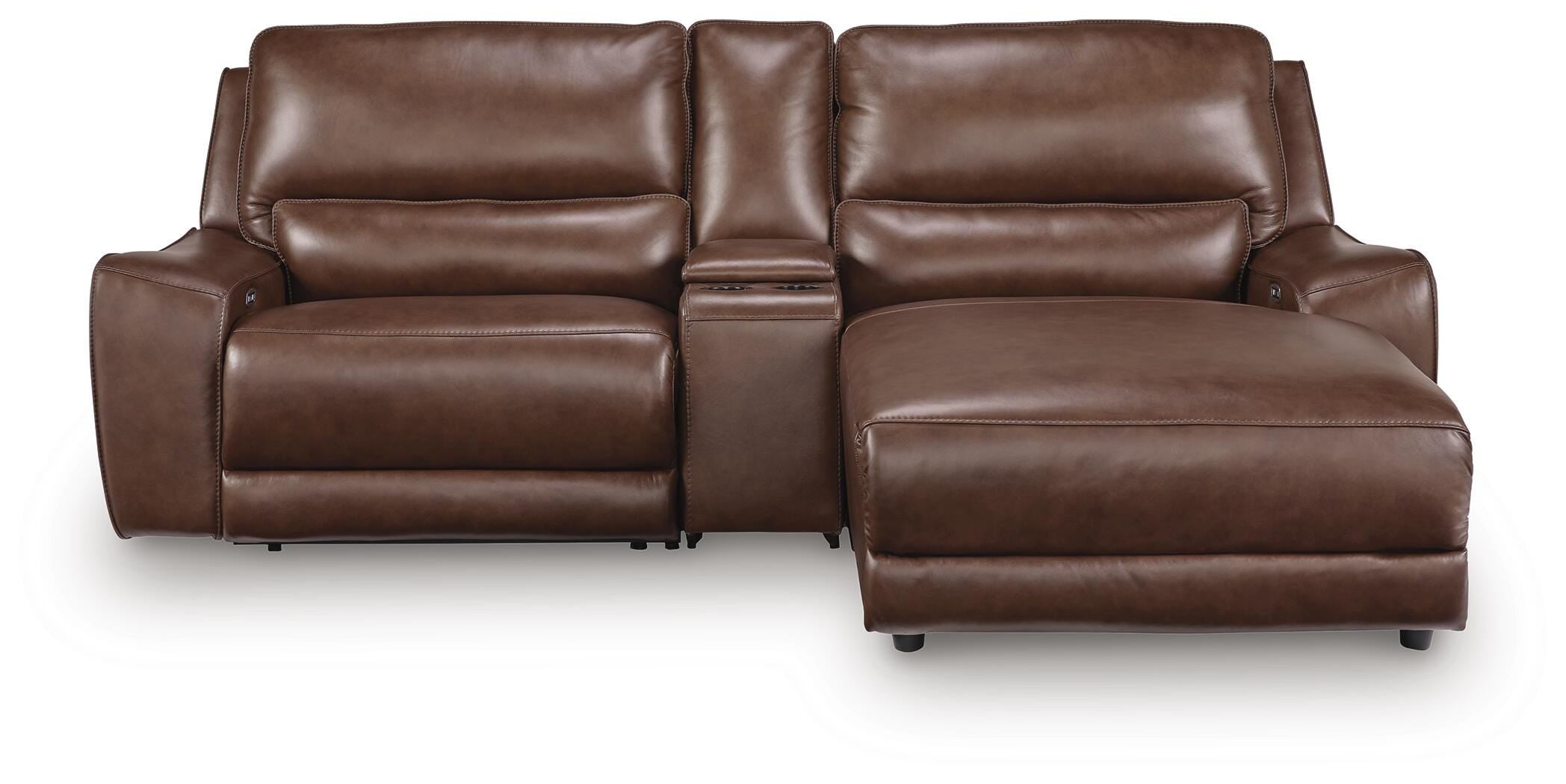 DeepWakes Power Reclining Sectional with Chaise - Ideal Furniture (Fresno,CA)