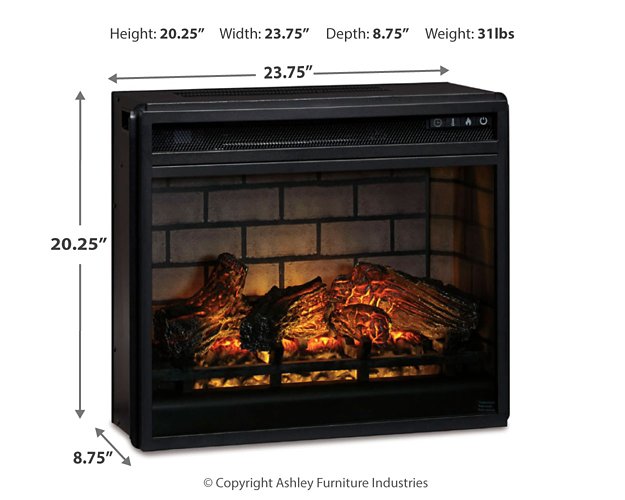 Entertainment Accessories Electric Infrared Fireplace Insert - Ideal Furniture (Fresno,CA)