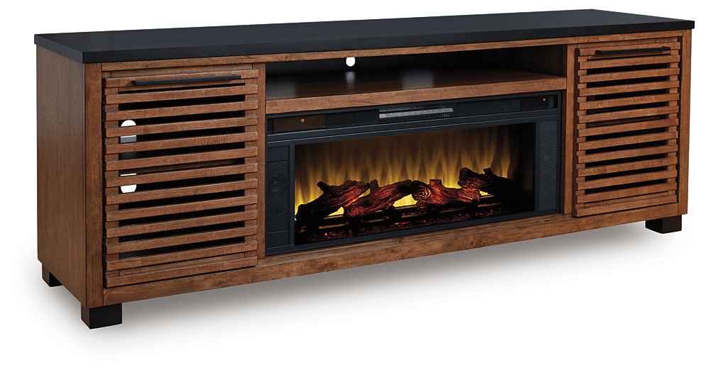 Kallari 84" TV Stand with Electric Fireplace - Ideal Furniture (Fresno,CA)