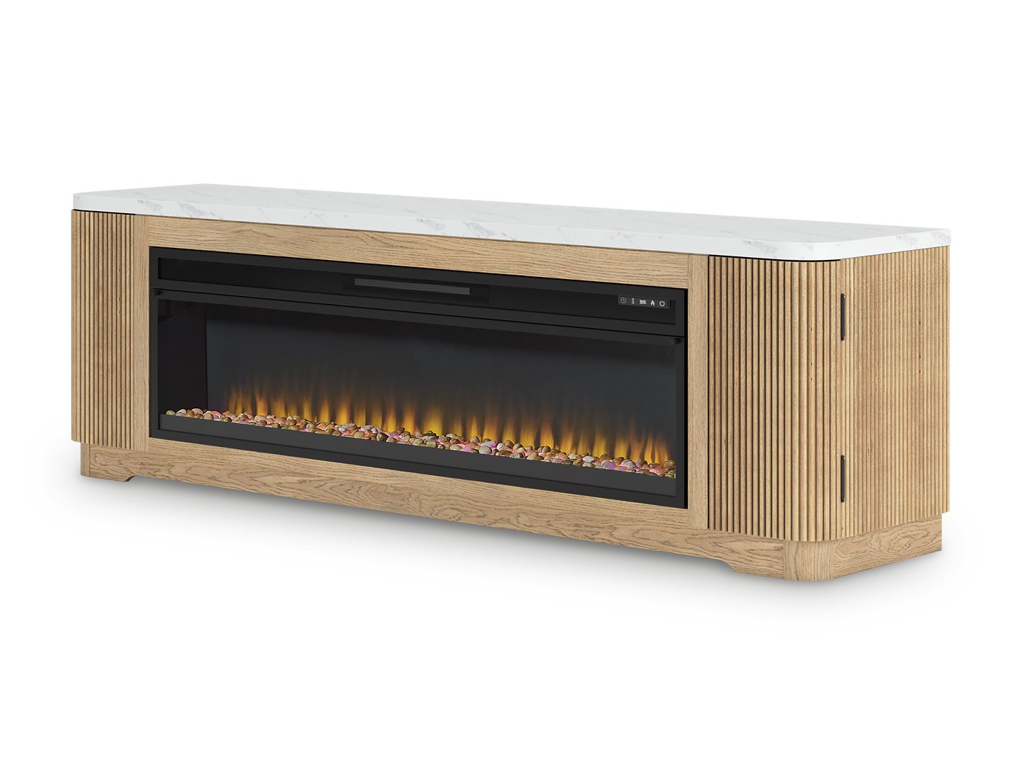 Camdill 80" TV Stand with Electric Fireplace - Ideal Furniture (Fresno,CA)
