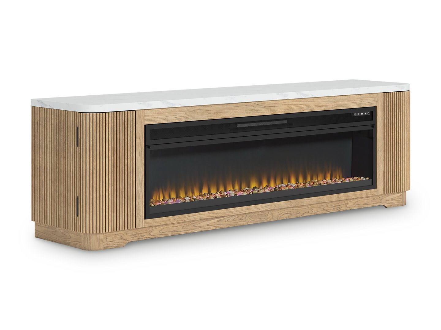 Camdill 80" TV Stand with Electric Fireplace - Ideal Furniture (Fresno,CA)